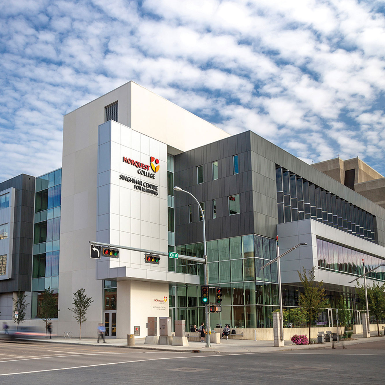 An exterior shot of the Singhmar Centre for Learning