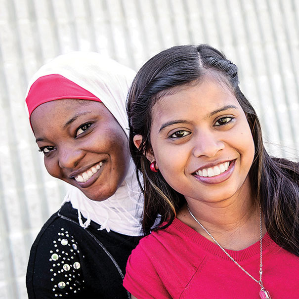 Two NorQuest students posing for a photo together